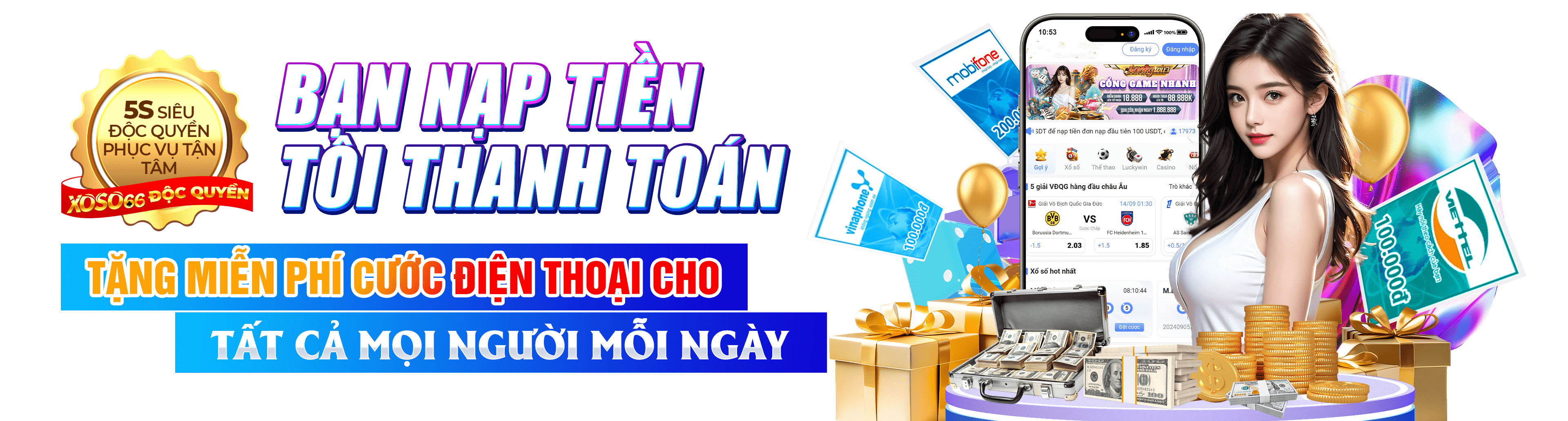 Hình ảnh quảng cáo của hitclub hiển thị nền tảng và các lợi ích