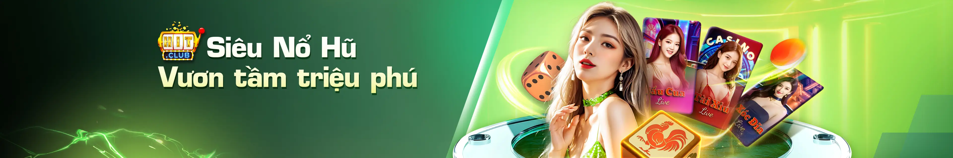 Hình ảnh quảng cáo của hitclub hiển thị nền tảng và các lợi ích